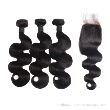 Free Sample Wholesale Factory Bulk Hair Brazilian Human Hair Bundles With Closure,Cuticle Aligned Hair Bundle Vendors